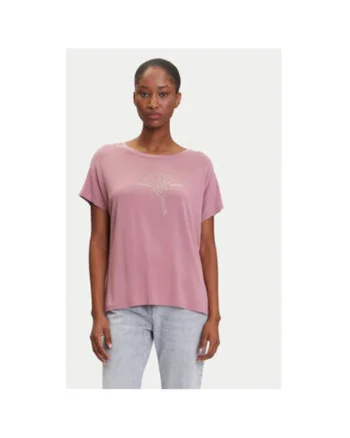 Tricou dama  10224367, Modal/Elastan, Roz, Roz