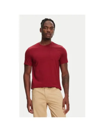 Tricou barbati  64131EW, Bumbac, Visiniu, Visiniu
