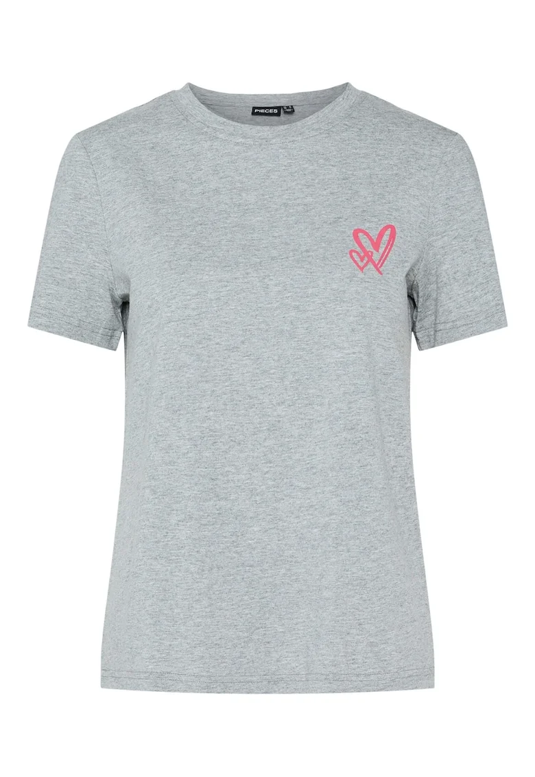 Tricou dama  17155082, Bumbac organic, Gri, Gri