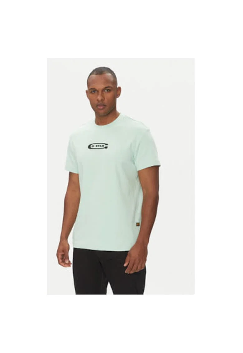 Tricou barbati G Star Raw, D25967-C812, Bumbac organic, Verde, Verde