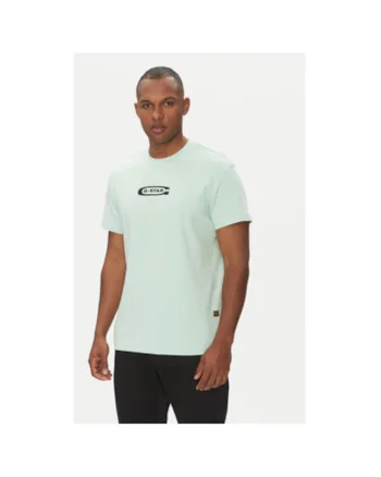 Tricou barbati G Star Raw, D25967-C812, Bumbac organic, Verde, Verde