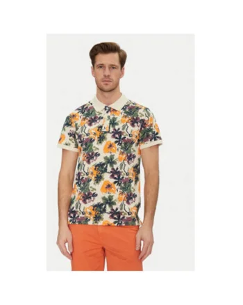 Tricou polo barbati  20718253, Bumbac, Bej, Bej