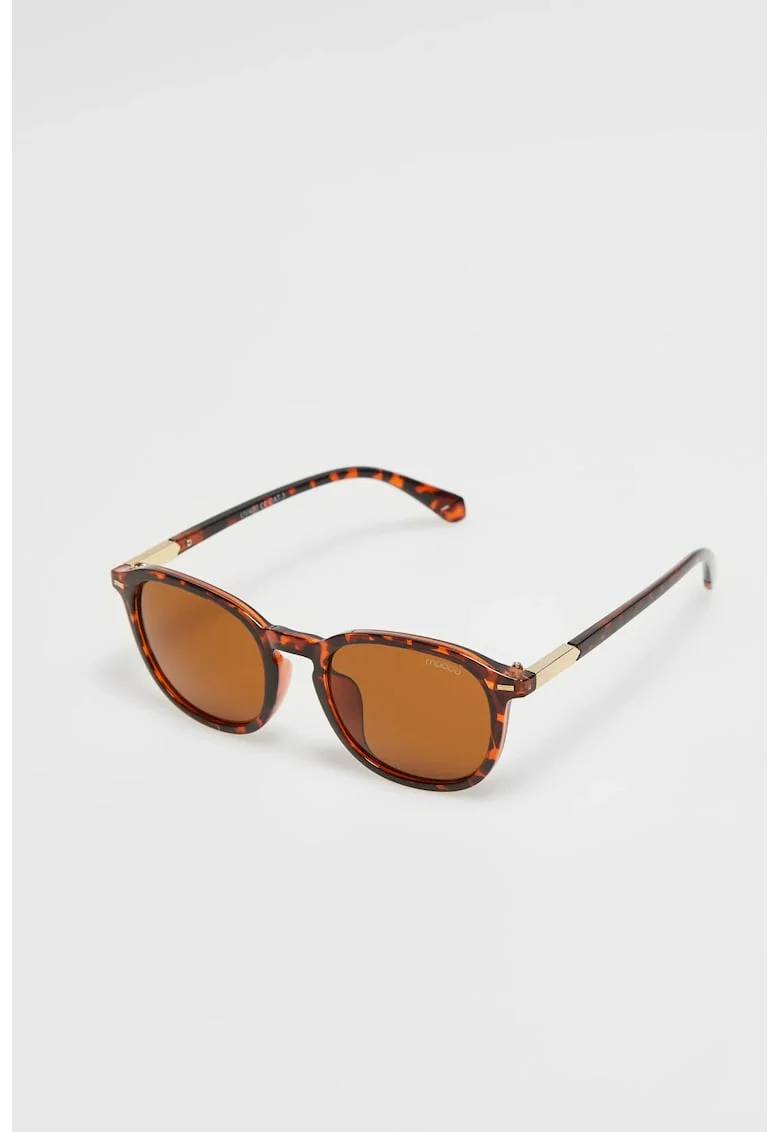Ochelari de soare  maro, dimensiune unic, cu motiv animal, lenti colorate
