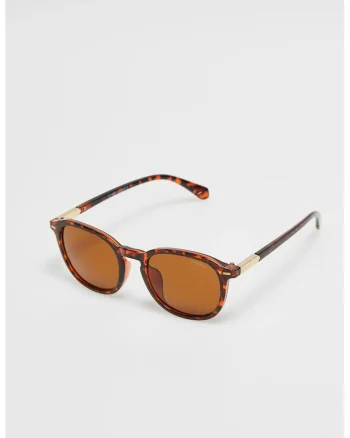 Ochelari de soare  maro, dimensiune unic, cu motiv animal, lenti colorate