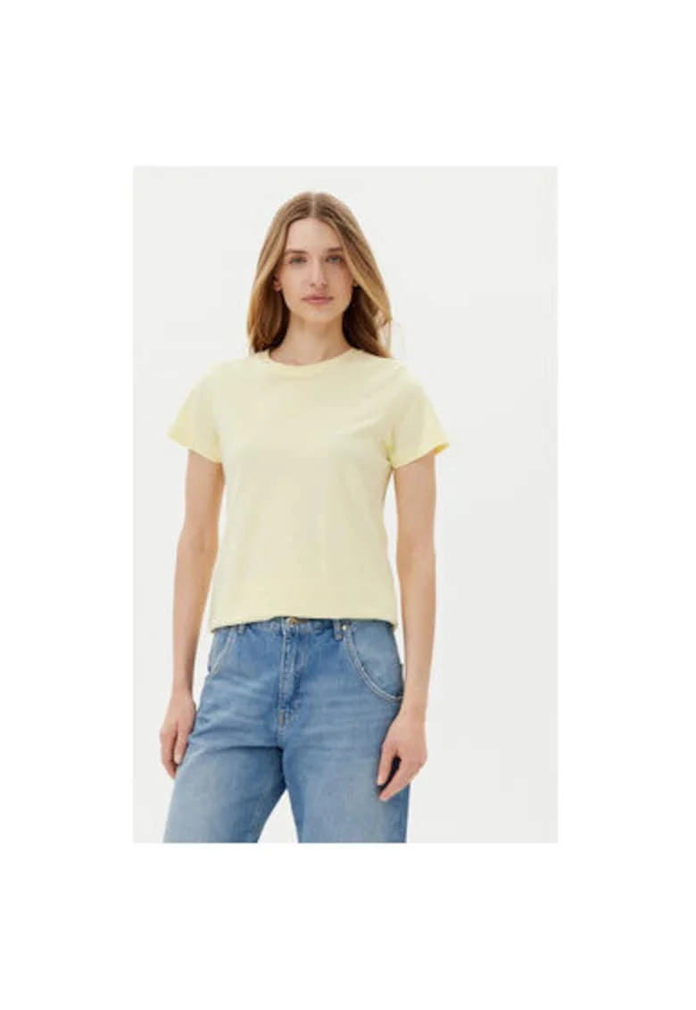 Tricou dama  10017038 30040352, Bumbac organic, 46797, Galben