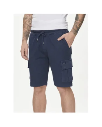 Pantaloni scurti barbati,  303530563, Bumbac, Albastru, Bleumarin