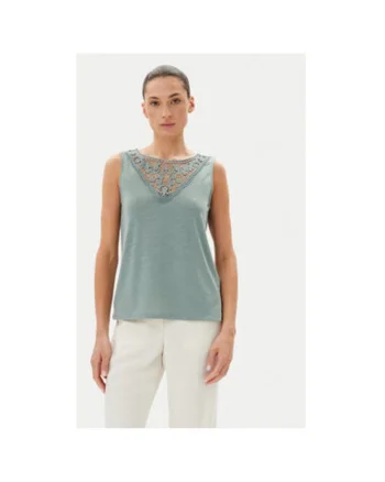 Top dama  15296246, Poliester, Verde, Verde