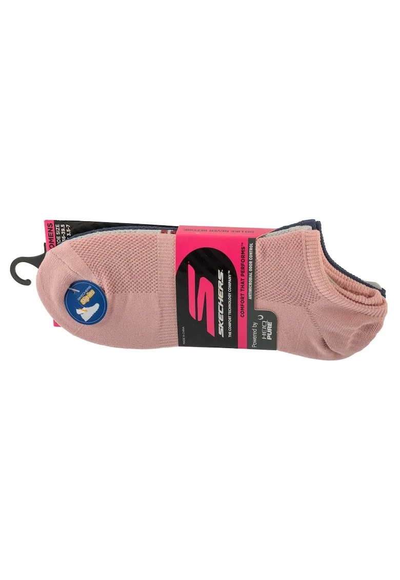 Set sosete dama,  3pk Womens Microfiber Non Terry No Show S101720-HPKNV, Multicolor, 35-39,5; 3buc