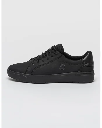Pantofi sport low-top de piele nabuc Seneca Bay, Negru