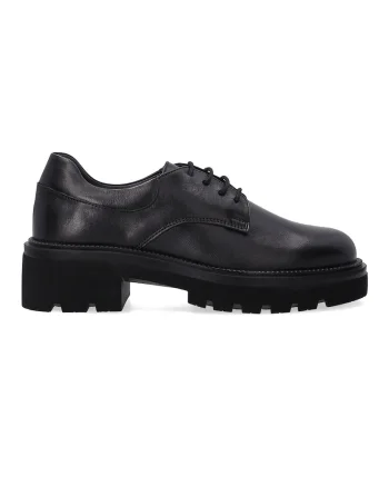 Pantofi casual din piele naturala cu toc