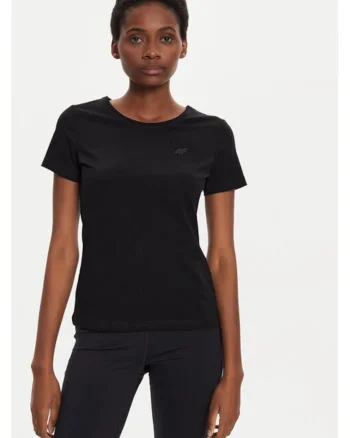Tricou dama,  303942472, Bumbac, Negru, Negru