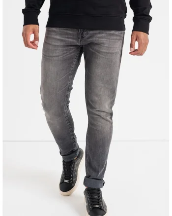 Blugi skinny cu aspect decolorat Miami, Gri antracit