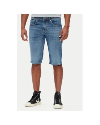 Pantaloni scurti din denim barbati  PM801081EE5, Bumbac/Poliester, 29 US, Albastru