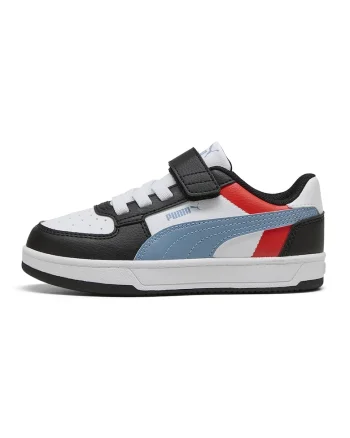 Pantofi sport Caven 2.0 Block cu inchidere velcro, Alb/Negru/Portocaliu