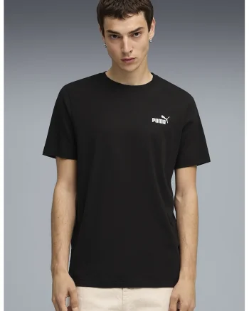 Tricou cu imprimeu logo pe spate, Negru