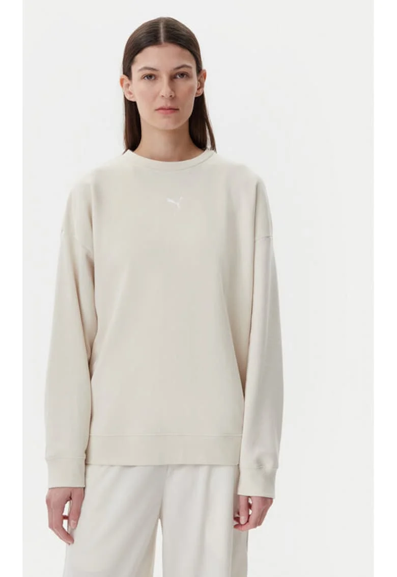 Bluza  pentru Femei, ess oversized crew tr, 685401-87, Alb, Bej