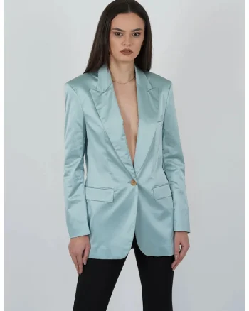 Sacou regular fit cu inchidere la un singur rand de nasturi JP2, Verde
