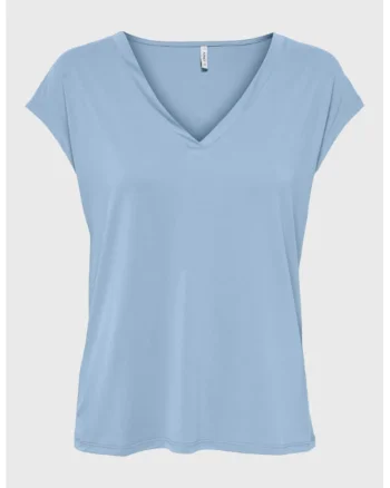 Tricou dama,  23568, Modal, Albastru celest