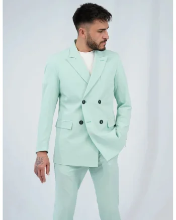 Sacou regular fit pastelat