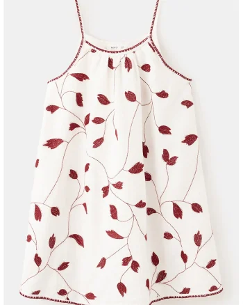 Rochie de bumbc si in cu imprimeu, Alb/Visiniu