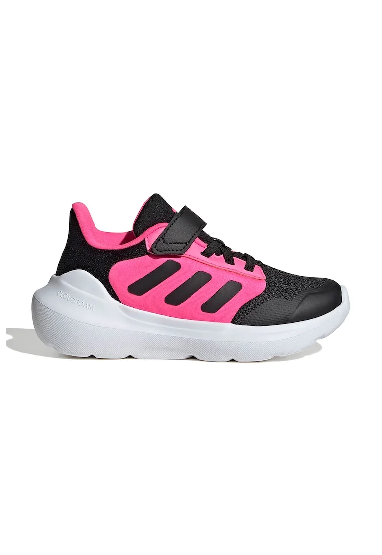 Pantofi sport Tensaur Run 2.0 cu velcro, Negru/Roz zmeuriu