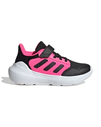 Pantofi sport Tensaur Run 2.0 cu velcro, Negru/Roz zmeuriu