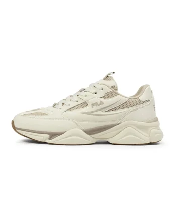 Pantofi sport cu insertii din plasa, Bej deschis