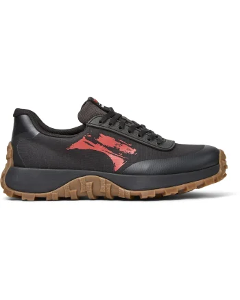 Pantofi sport cu garnituri sintetice Drift Trail, Negru/Gri