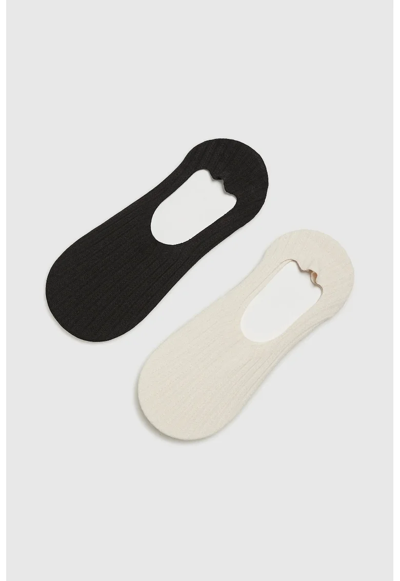 Sosete femei  set 2 piese, negru, 37-40, bumbac