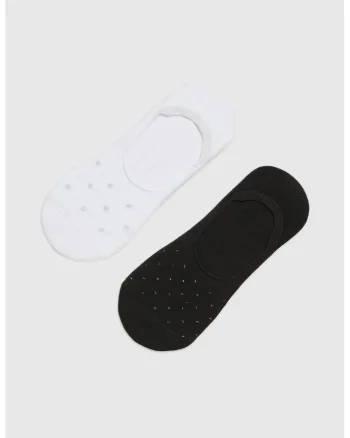Set de 2 sosete  negru si alb, 37-40