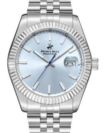 Ceas de barbati BEVERLY HILLS BP3018X.302, albastru, in stil fashion