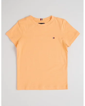 Tricou regular-fit din bumbac cu logo discret, Portocaliu mandarina
