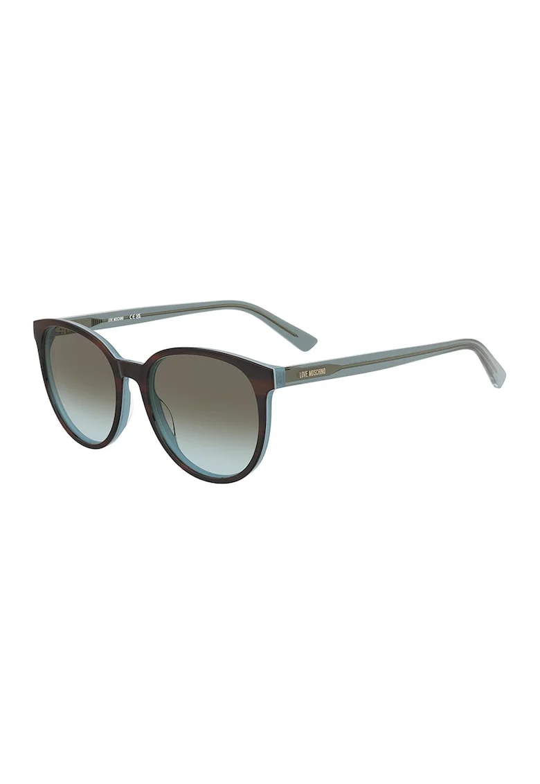 Ochelari de soare pantos cu lentile in degrade, Albastru stins/Violet pruna