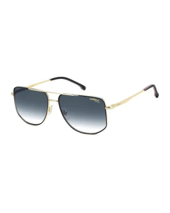 Ochelari de soare aviator cu rame metalice, Auriu/Negru/Rosu inchis