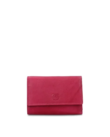 Portofel din piele Erevan, Fucsia