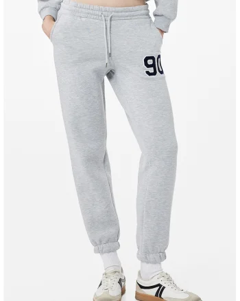 Pantaloni de trening cu doua buzunare, Gri deschis melange