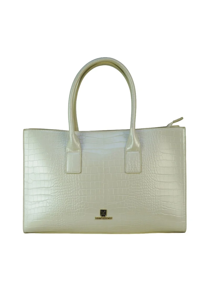 Geanta shopper de piele ecologica Dames, Verde pal