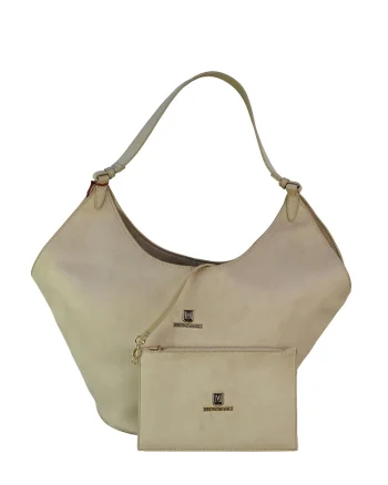 Geanta shopper cu etui Marina, Bej