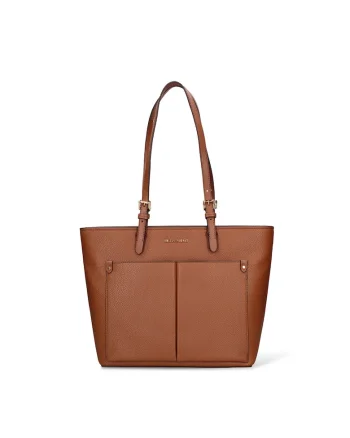 Geanta shopper de piele ecologica Aurelie Pro, Maro