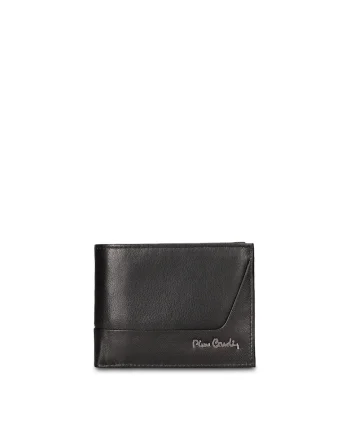 Portofel din piele Zenith Plus, Negru
