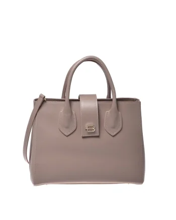 Geanta tote din piele, Bej
