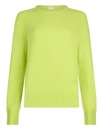 Pulover de lana si casmir, Verde lime