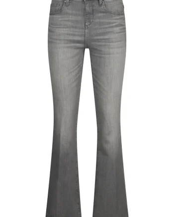 Blugi bootcut cu talie inalta, Gri