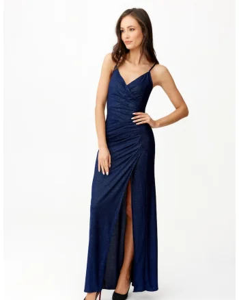 Rochie cu decolteu in V si slit lateral