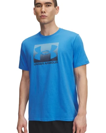 Tricou lejer cu logo Boxed, Albastru royal