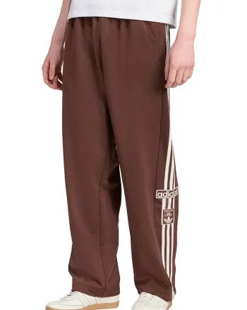Pantaloni de trening drepti cu slituri laterale, Alb/Maro