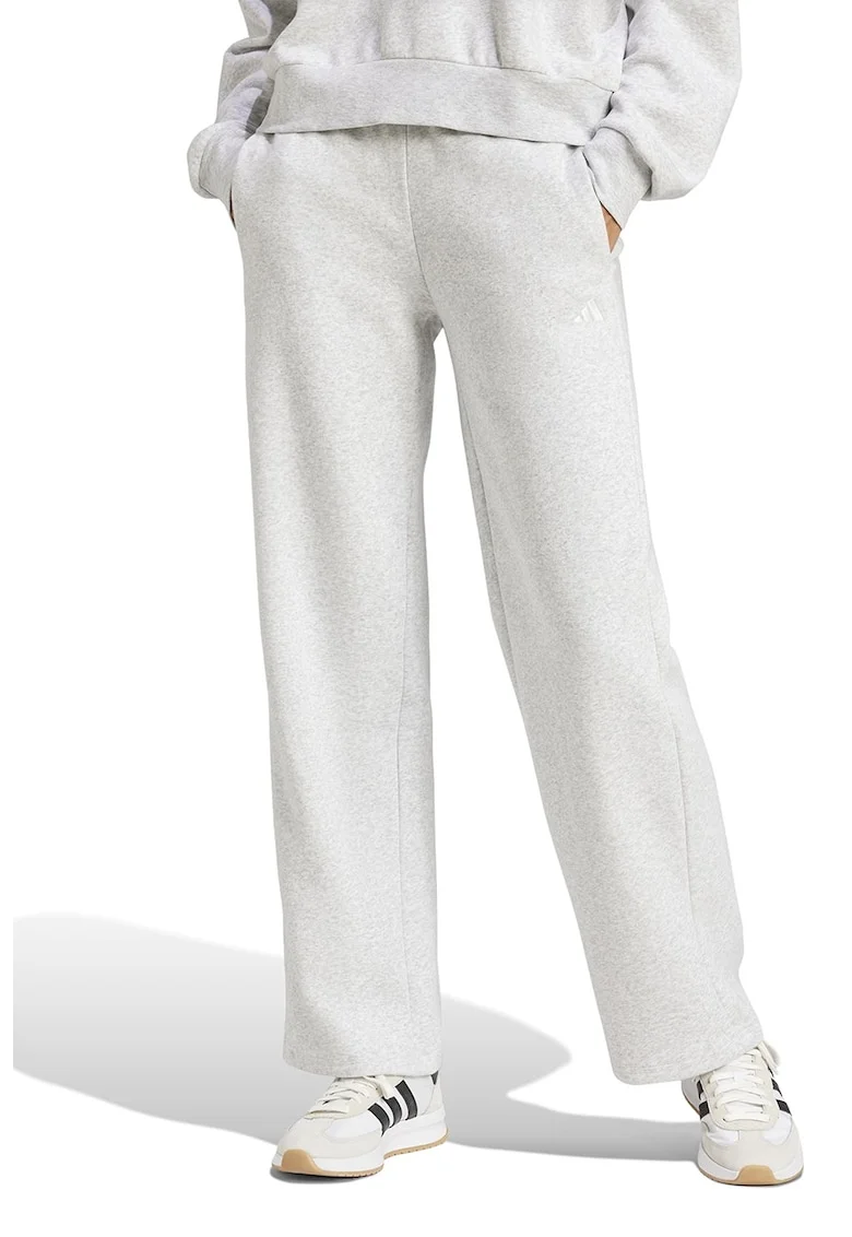 Pantaloni de trening cu un snur in talie Essentials, Gri deschis melange