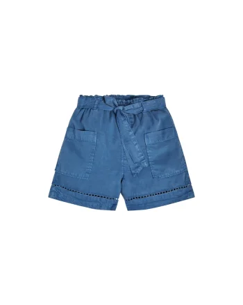 Pantaloni scurti copii,  Lyocell, Albastru, Albastru