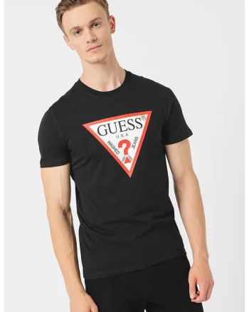 Tricou slim fit cu logo, Rosu/Alb/Negru