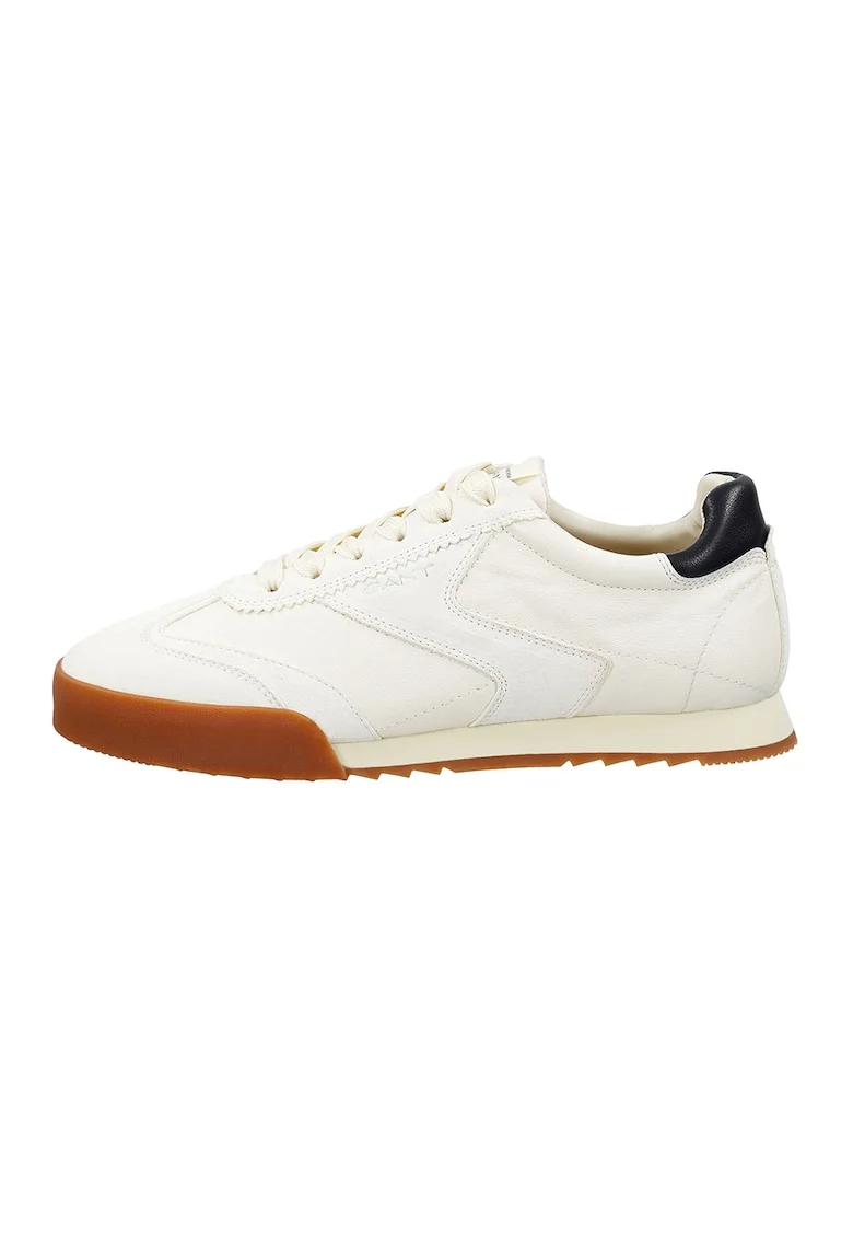 Pantofi sport cu garnituri din piele intoarsa Baylle, Albastru ultramarin/Caramel/Crem